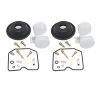2SET for Ninja 250R EX250F 1988-2007 EX 250 EX250 F Kit di riparazione carburatore for motocicletta Galleggiante a membrana Completo(2)