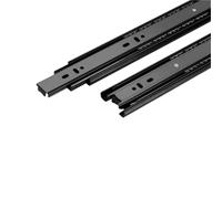 2set Guide for cassetti in acciaio laminato a freddo 10-20 pollici Chiudi binario scorrevole for for mobili a due sezioni Ferramenta for per Cassetto(18inch)