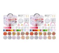 2Set Kit di Braccialetti per Amicizia 12 Stili con Perline E Lettere,Filo p9624