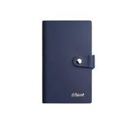 2Set PU Cover A7 Mini Notebook Tasca portatile Notepad Libro del diario Scrittura a mano di parole Memo Pad Ufficio Studente cancelleria scolastica(Blue-)