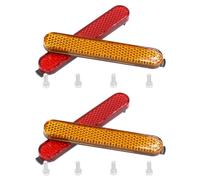 2Set Scooter Elettrico Lato Riflettente Nastro Rullo Coperture Proteggere Shell Anteriore Posteriore Sicurezza Tubo Notte Riflettore