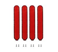 2Set Scooter Elettrico Lato Riflettente Nastro Rullo Coperture Proteggere Shell Anteriore Posteriore Sicurezza Tubo Notte Riflettore