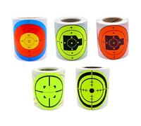 2sets 200 Pcs/Roll Yellow Red Exercises Target Stickers Set 7.6 CM Training Supplies Sticker Per L'allenamento Al Tiro(TypeD)