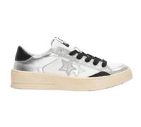 2Star Scarpe Enjoy Star Sneakers Casual Donna Pelle Bianco/Argento 38