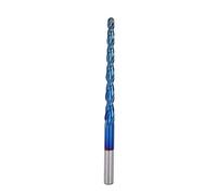 2T Blue Super Hard Coating End Mill, Carbide Milling Cutter, Cemented Carbide End Mill with High Hardness and Wear Resistance, Precision Cutting Tool for Metalworking and CNC Machi (R2,0 * 60*D6*100)