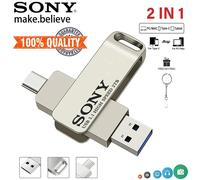 2TB SONY USB PenDrive Ad Alta Velocità Tipo C Flash Drive 1TB Metallo Pendrive 512GB 256GB Memoria Portatile Chiavetta USB Per Il Telefono Xiaomi
