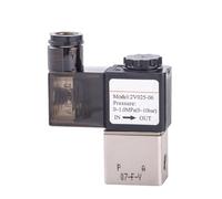 2V Series Fluid Controlvalve 2/2Way 2V025-06/2V025-08 Controls Solenoid Valve AC/DC 12V 24V 110V 220V(2V025-06,AC 110V)