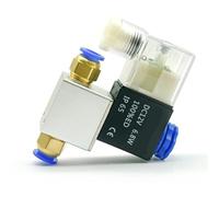 2V025-06/08 Aria Due Posizione Valvole Elettromagnetiche A Due Vie Con Raccordi 12mm 1Pcs (2V025-08 AC220V)