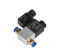 2V025-06 G1/8 2V025-08 G1/4 Normally Closed Air Water Oil Solenoid Valve 12V 24V 110V 220V 2Port 2Ways Pneumatic Control Valve(2V025-08 DC24V,ADD PC6)