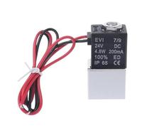 2V025-08 2V025-06 12V 24V 220V 1/4 "BSPT Elettrovalvola aria a 2 canali e 2 posizioni Valvola di controllo pneumatica 2V025(2V025-06 DC12V,With 4mm fittings)