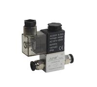 2V025-08 dc12v 24v 220v 2V025-06 Elettrovalvola pneumatica 2 posizioni 2 porte normalmente chiusa Valvola magnetica pneumatica(2v025-06 8mm,DC24V)