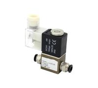 2V025-08 Normally Closed 12V 24V 110V 220V 380V 1/4" BSP 2 Way 2 Position Air Solenoid Valve 2V025-08 Pneumatic Control Valve(Grey,2V025-08NC AC220V)