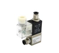 2V025-08 Normally Open 12V 24V 220V 1/4" 2 Way 2 Position Air Solenoid Valve 2V025-08 Pneumatic Control Valve(With 8MM Fittings,2V025-08 AC220V)