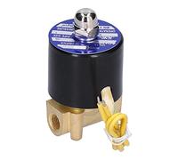 2W 025 06 Electric Solenoid Valve, Normally Closed B Solenoid Valve for Air Oil, 1/8in Direct Drive with Flat Diaphragm Struc, and Stable (DC24V)