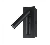 2W Led Bedside Light Aluminum+Pc With Cree Chip 3000K Black Body Ip20