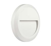 2W LED Step Light 3000K White Body Round