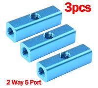 2Way Collettore Blocco Splitter 0-1MPa 0.6cm 32 - 140° F 3pcs / Kit Raccordo