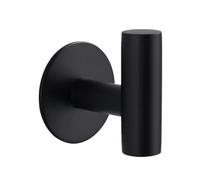 2WFYJNITP Cappello Grucce spazzolate dorate Mr e Ms, ganci da parete for la casa, appendiabiti bagno autoadesivi, 2 o 4 pezzi Organizzatore(Nero,2pcs)