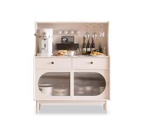 2WFYJNITP Credenze e buffet Mobile contenitore for credenza da pranzo in legno massello bianco contro il mobile moderno for soggiorno domestico a parete per la sala da pranzo