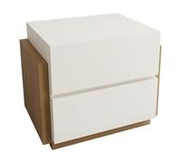 2WFYJNITP Tavolino Comodino con doppio cassetto da terra for l'organizzazione dello stoccaggio della camera letto Spazio contenitivo