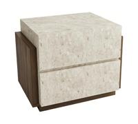 2WFYJNITP Tavolino Comodino con doppio cassetto da terra for l'organizzazione dello stoccaggio della camera letto Spazio contenitivo