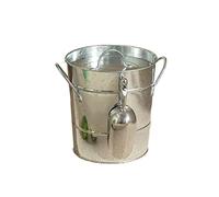 2WFYJNITP Vino Secchiello for Il Ghiaccio a Doppia Parete da 3,5 Litri Secchielli for isolati con Coperchio e Paletta per Le Feste(Silver)