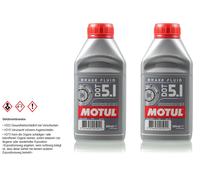 2X 0,5 Litri Originale Motul 100950 Liquido Frenante DOT 5.1