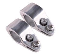 2x 1" 25mm Boat Yacht Bimini Top Fitting Hinged Jaw Slide Marine Hardware