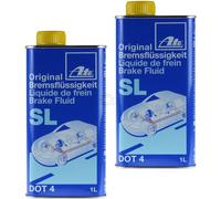 2X 1 Litro ATE Liquido Frenante SL DOT4 Liquido Freni