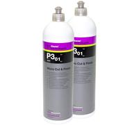 2X 1 Litro Koch Chemie Lucidatura Carnauba Micro Cut Finish P3.01