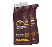 2x 1 Litro Olio Motore 10W-60 Mannol Racing Completamente Sintetico VW BMW Ford