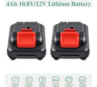2X 10.8V/12V 4Ah Batteria Al litio per Dewalt DCB125 DCB120 DCB121 DCB123 DCB127