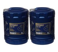 2x 10 Litri Olio Idraulico MANNOL Hydrauliköl Hydro ISO 68 Oil