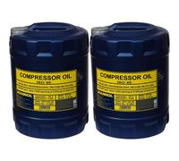 2X 10 Litri Originale MANNOL Olio Compressore ISO 46