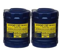 2x 10 Litro MANNOL Olio per Ingranaggi Cambio Manuale Hypoid Lsd 85W-140 Api