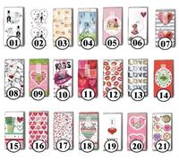 2x 10 Pacco Fazzoletti Motivo Selezione Anche - 11 - Filigrana Cuori