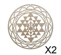2x 11 " Wall Decor For Art Spirituale Geometria Sacra Da Parete in Legno per