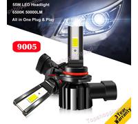 2x 110W 50000LM 9005 HB3 Integrato Kit LED Faro Bulbo Auto Lampada 6500K Bianco