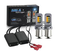 2X 1156 ba15s p21w bau15s py21w Led Canbus No Error Lampadine7440 W21W WY21W T20 T20 Lampada di segnalazione luce diurna per auto Bianco Giallo 12V