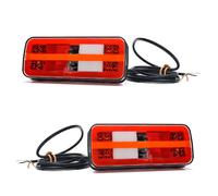 2x 12-24V LED Posteriore Luci Coda Lampade 20cm per Multi-Funzionale 6 Funzioni