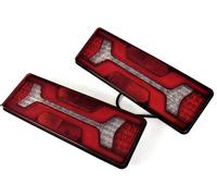 2x 12-24V LED Posteriore Luci Con Dynamic Freccia Camion Rimorchio Ribaltabile