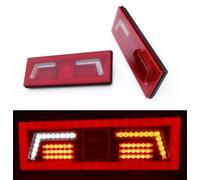 2x LED Posteriore Coda Luci 12V/24V per Camion Rimorchio Volvo Man Scania DAF