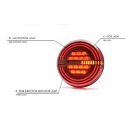 2x 12-24V LED Posteriore Neon Luci Con / 3 Rotonde + Dynamic Freccia Truck