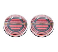 2x 12-24V LED Rotondo Posteriore Neon Luci Con / Dynamic Freccia Camion