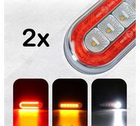2x 12/24V Posteriore Neon Dynamic Indicatore Luce Reverse Lampada Telaio di Van