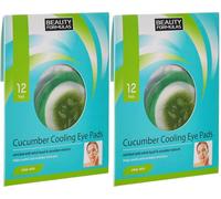 2x 12 Beauty Formulas Clear Skin Cetriolo Raffreddamento Eye Pads - In bundle da Smart Cutie