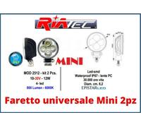 2X 12 WATT LED LUCE FARO SUPPLEMENTARE 12V DA LAVORO FARETTO AUTO CAMION MOTO