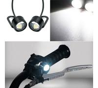 2X 120 LM Faro Faretto LED Moto Bianco Luce Guida Nebbia Lampada DIY