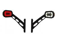 # 2X 12V 24V LED Marker Lights W/R/O E-Marcato Rimorchio Camion Scocca