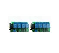 2X 12V 4 Canali RS232 Relè Scheda PC USB DB9 Interfaccia Relè Modulo Porta Seriale Interruttore di Controllo Remoto per Garage Motore